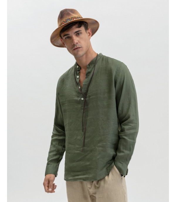 Overhead shirt in linen