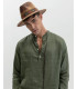Camicia serafino in lino