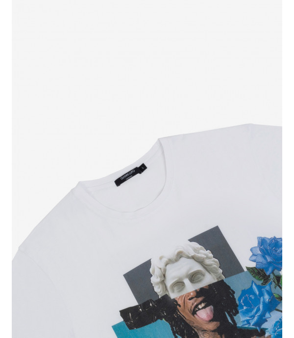Collage print t-shirt