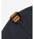 Mandarin collar shirt in dotted pattern