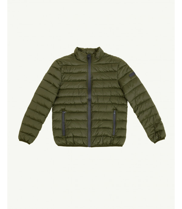 Basic puffer jacket in green