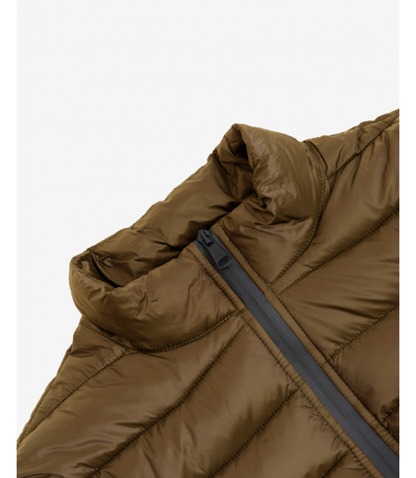 Basic puffer jacket in bronze