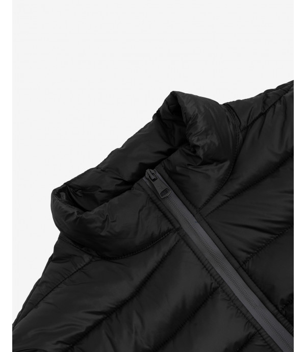 Basic puffer jacket in black