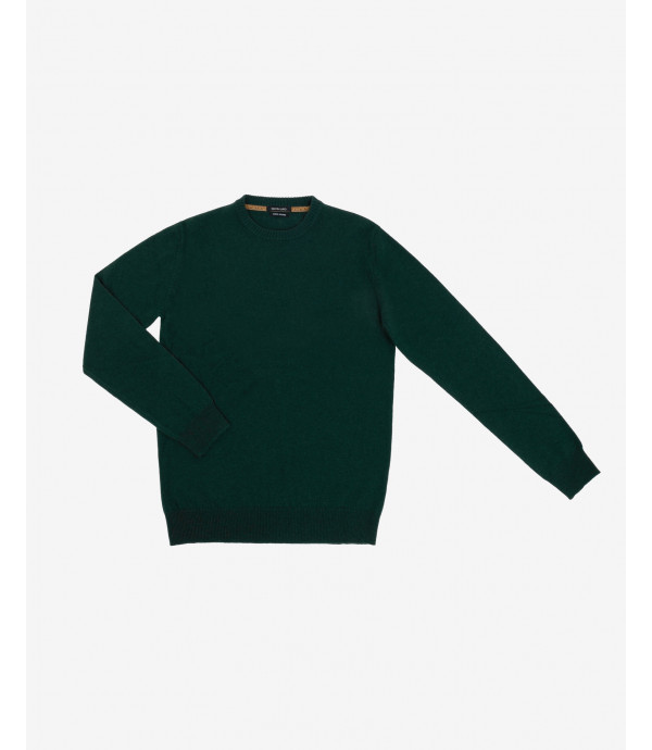 Cashmere blend crewneck sweater in green