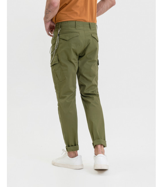 Regular fit cargo trousers in ripstop fabric