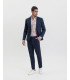 SMITH tapered fit with pleats suit trousers