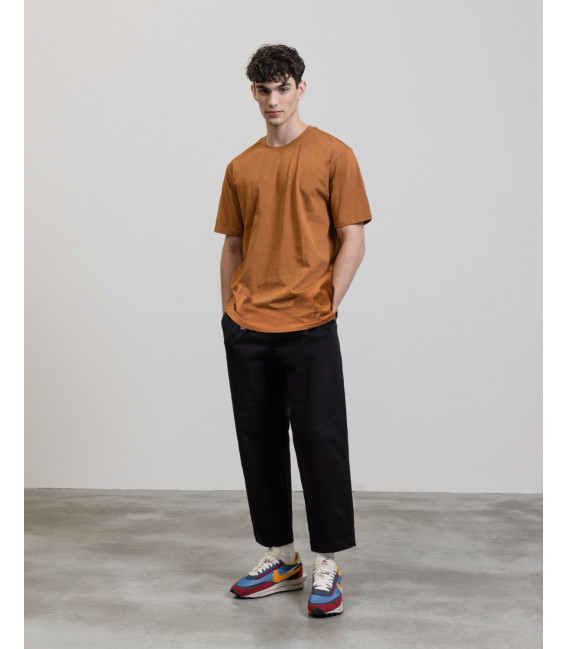 Comfort fit cotton trousers