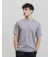 T-shirt oversize in cotone con collo a contrasto