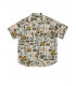 Short sleeve shirt with "old times" all over print