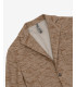 Slubbed fabric deconstracted blazer