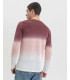 Linen pullover with fading