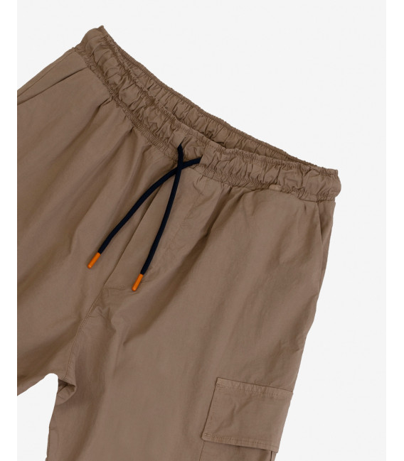 Drawstring trousers with cuffs