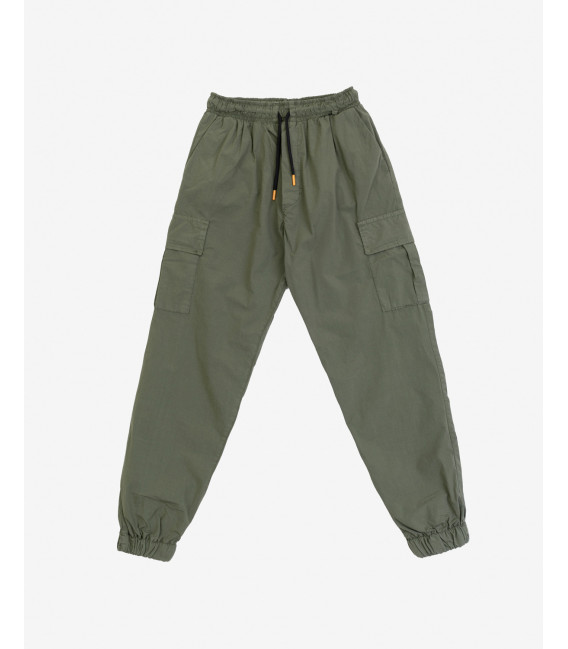 Drawstring trousers with cuffs