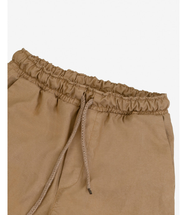 Solid colour drawstring trousers
