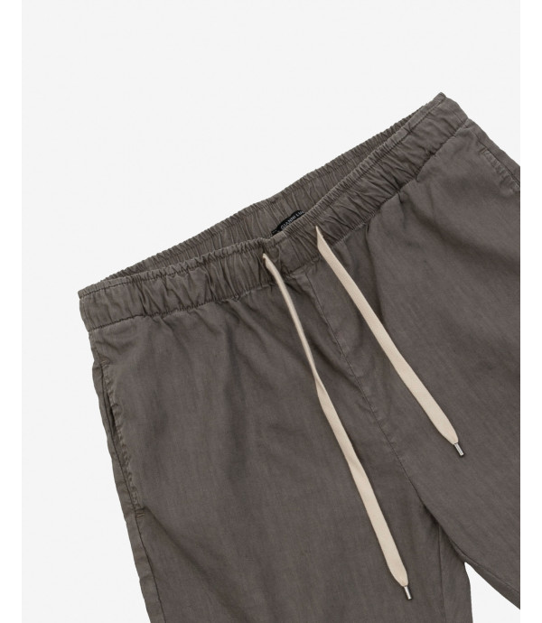 RYAN loose fit drawstring trousers in linen and cotton mix