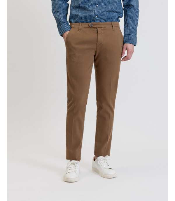 Pantaloni FRANK tapered fit in tessuto texture