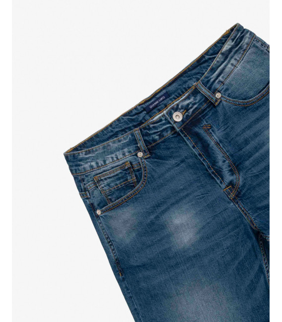 Medium wash jeans shorts
