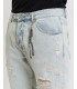 Light wash jeans shorts with rips
