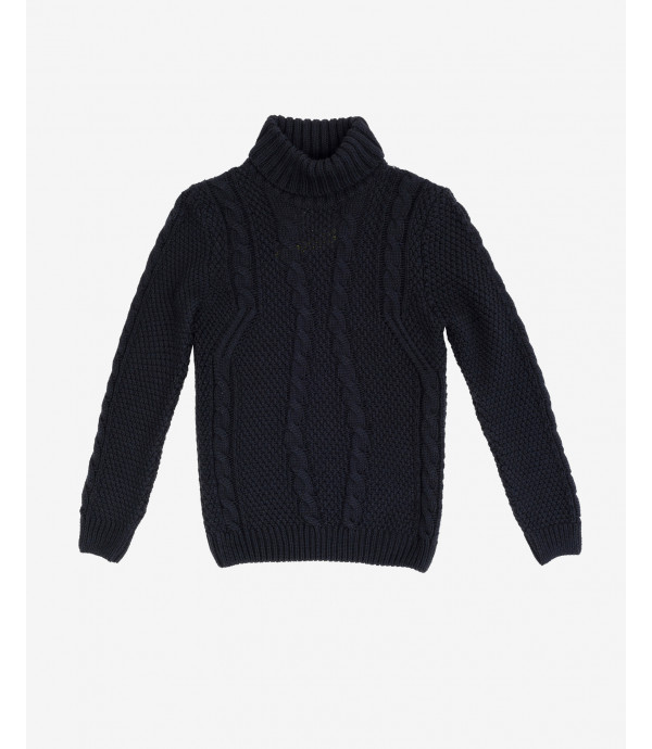 Cable knit turtleneck jumper