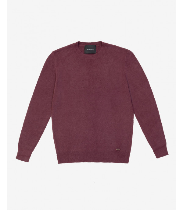 Wool blend brushed sweater