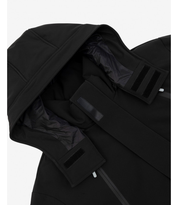Tech fabric parka jacket