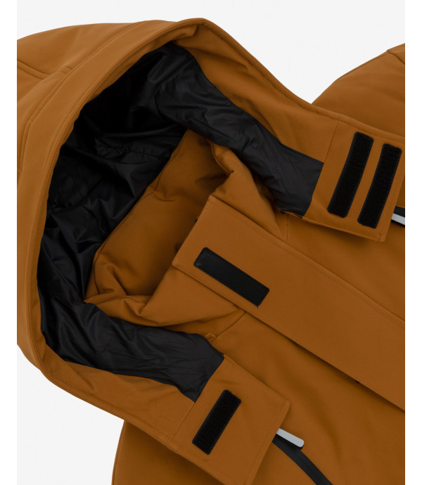 Tech fabric parka jacket