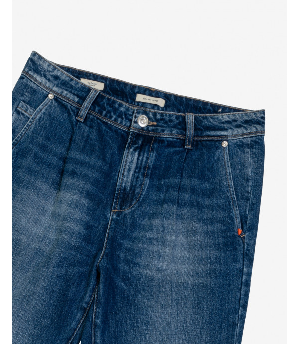 Jeans DANNY relaxed fit con pinces dark wash