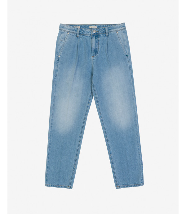 Jeans DANNY relaxed fit con pinces light wash