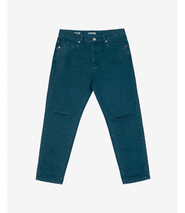 Pantaloni 5 tasche con taglio sul ginocchio