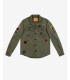 Overshirt stile militare con patch