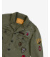 Overshirt stile militare con patch