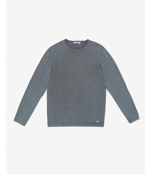 Melange cotton sweater