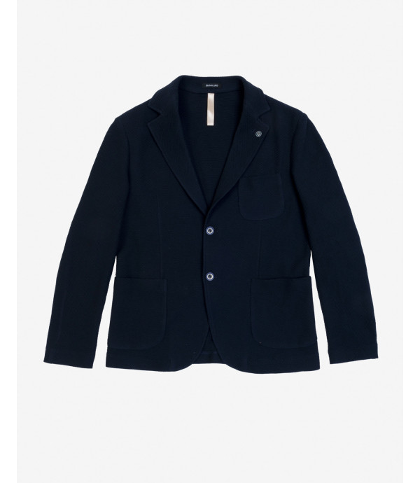 Single breasted jacket with relief pattern