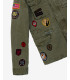 Field jacket con patch