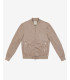 Faux-suede bomber jacket