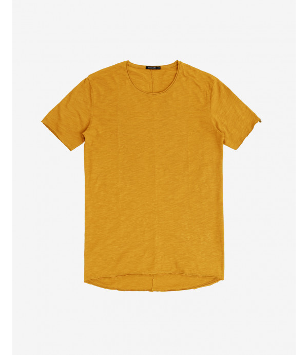 T-shirt fiammata con cucitura sul retro