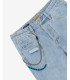 Jeans MIKE carrot cropped light wash con rotture