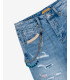 Jeans MIKE carrot cropped con strappi e rip&repair