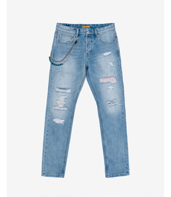 Jeans bruce regular fit con strappi
