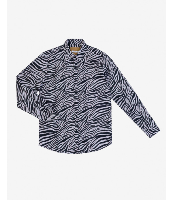Zebra print shirt in viscose