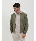 Giubbotto bomber effetto camoscio