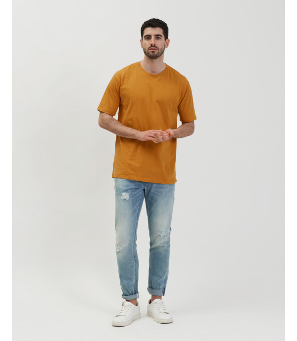 Jeans kevin skinny fit stone wash con strappi