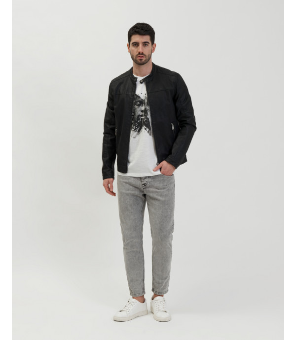 Jeans MIKE carrot cropped grigi