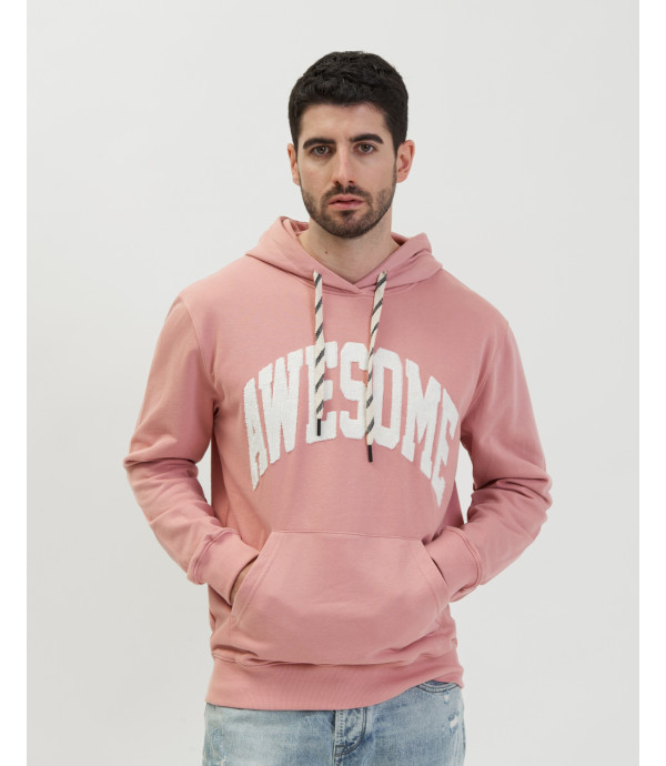 Hoodie with patchwork