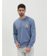 Felpa girocollo con patch