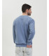 Felpa girocollo con patch
