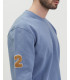 Felpa girocollo con patch