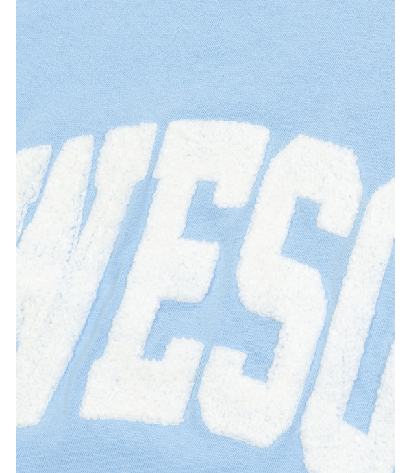 T-shirt con patch awesome in pile