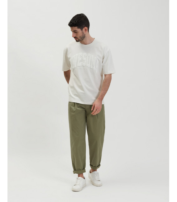 T-shirt with awesome patch in pile