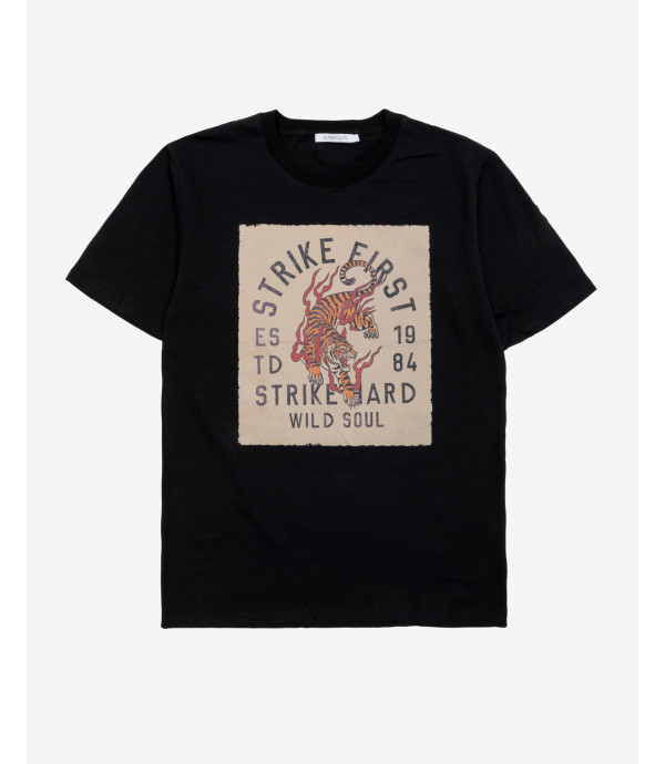 T-shirt con stampa tigre